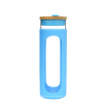 650ml Classic Glass Water Bottle Colorful with Silicone Sleeve